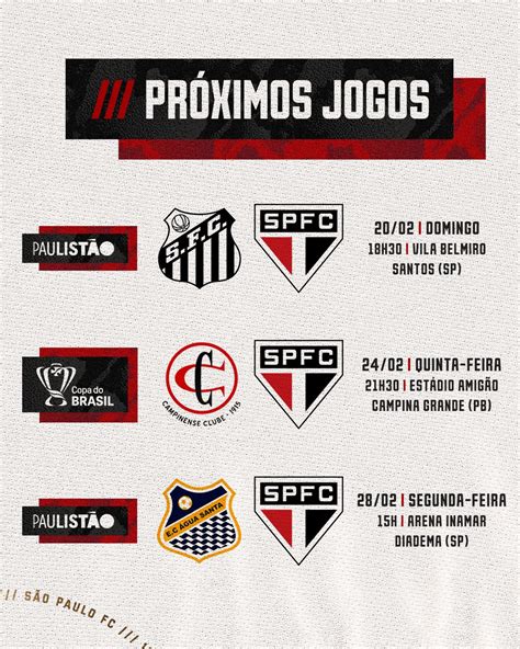 proximo jogo do são paulo